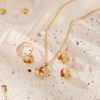 Elegant Necklace Ring Earrings Set, Premium 3-Piece Jewelry Gift for Her Daily & Formal Use