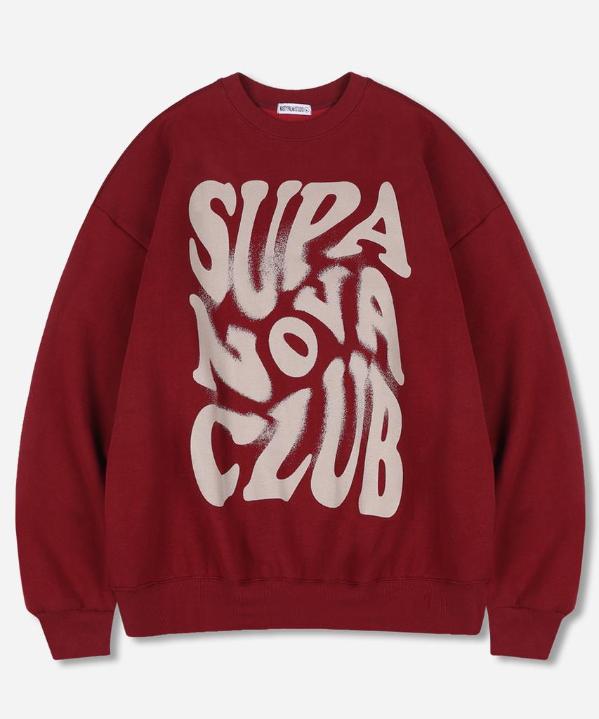 NP STUDIO Supernova Logo Oversized Sweatshirt 4 Colors [Select Non-Fleece Or Fleece] (Type B)