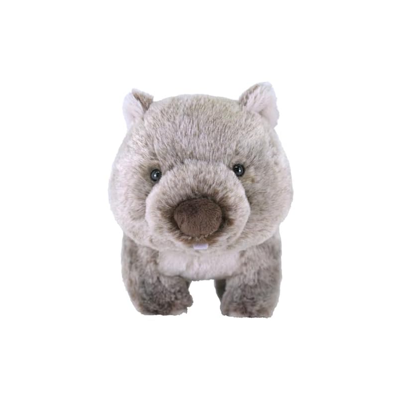 SunLemon Fluffies Medium Wombat Stuffed Animal, 15 x 27 x 17cm, Cute, Rare Animal Series, P-1093