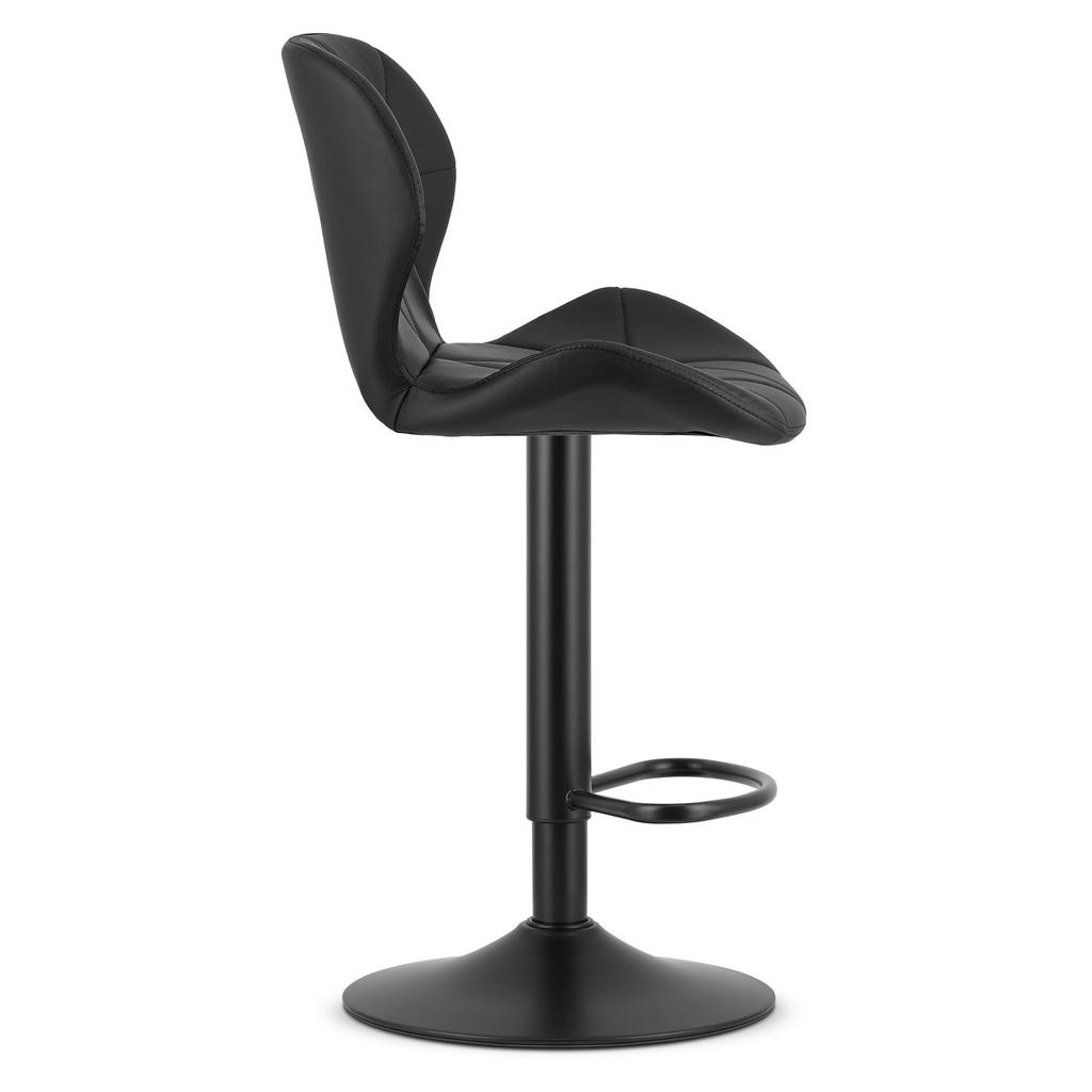 WEST stool - black eco-leather / black base x 2