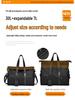 Large Capacity Men's Oxford Cloth Travel Bag: Expandable Shoulder Bag with Wet/Dry Separation for Business Trips and Gym.