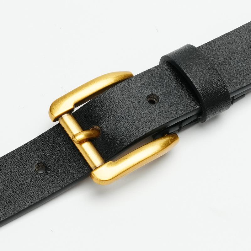 Cowhide Genuine Leather Women's Belt Suit Clothing Trousers Skirt Slim Accessories Belt Belt