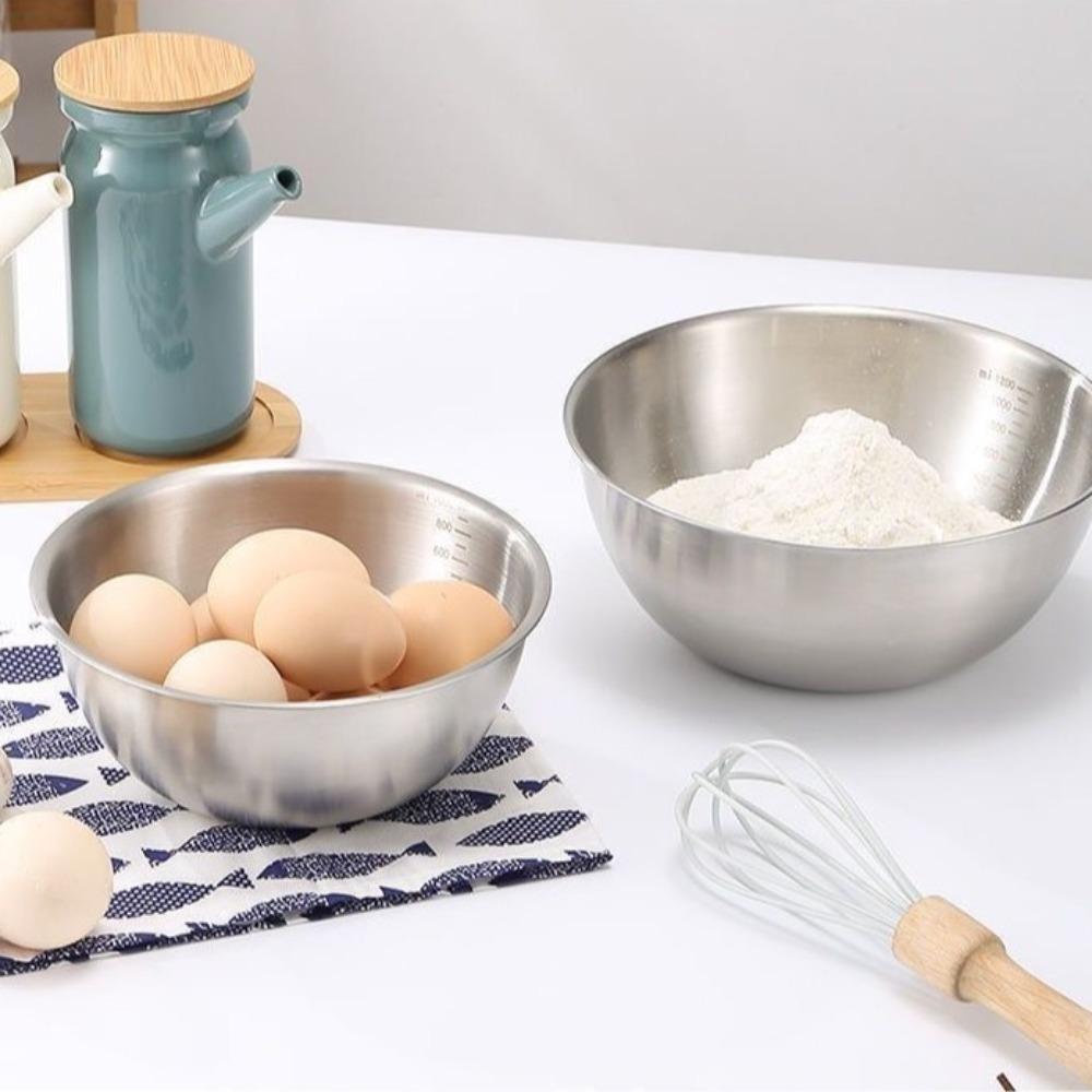 Double Layer Soup Rice Bowl Anti-Scalding Noodles Bowl Gold Silver Fruit Salad Bowl  Food Tableware