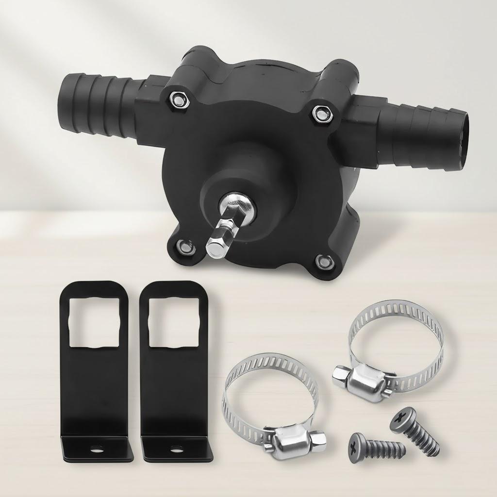 

Portable Mini Electric Drill Pump Diesel Oil Water Pump Hand Self Priming Liquid Transfer Pump for Home Garden Outdoor US