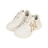 MLB Big Ball Chunky Monogram Comfortable Versatile Height Increasing Low Top Dad Shoes Unisex Sneakers White Platinum 32SHCM011-50I