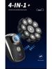Five-in-One Magnetic Electric Razor: Bald Head Shaver, Hair Clipper, Whitening Nose Trimmer