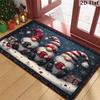 2D Flat 1pc, Christmas Gnome Welcome Doormat, Three Christmas Gnome Christmas Gift Pattern Design, Christmas Decoration Floor Mat, Christmas Gift, Xma