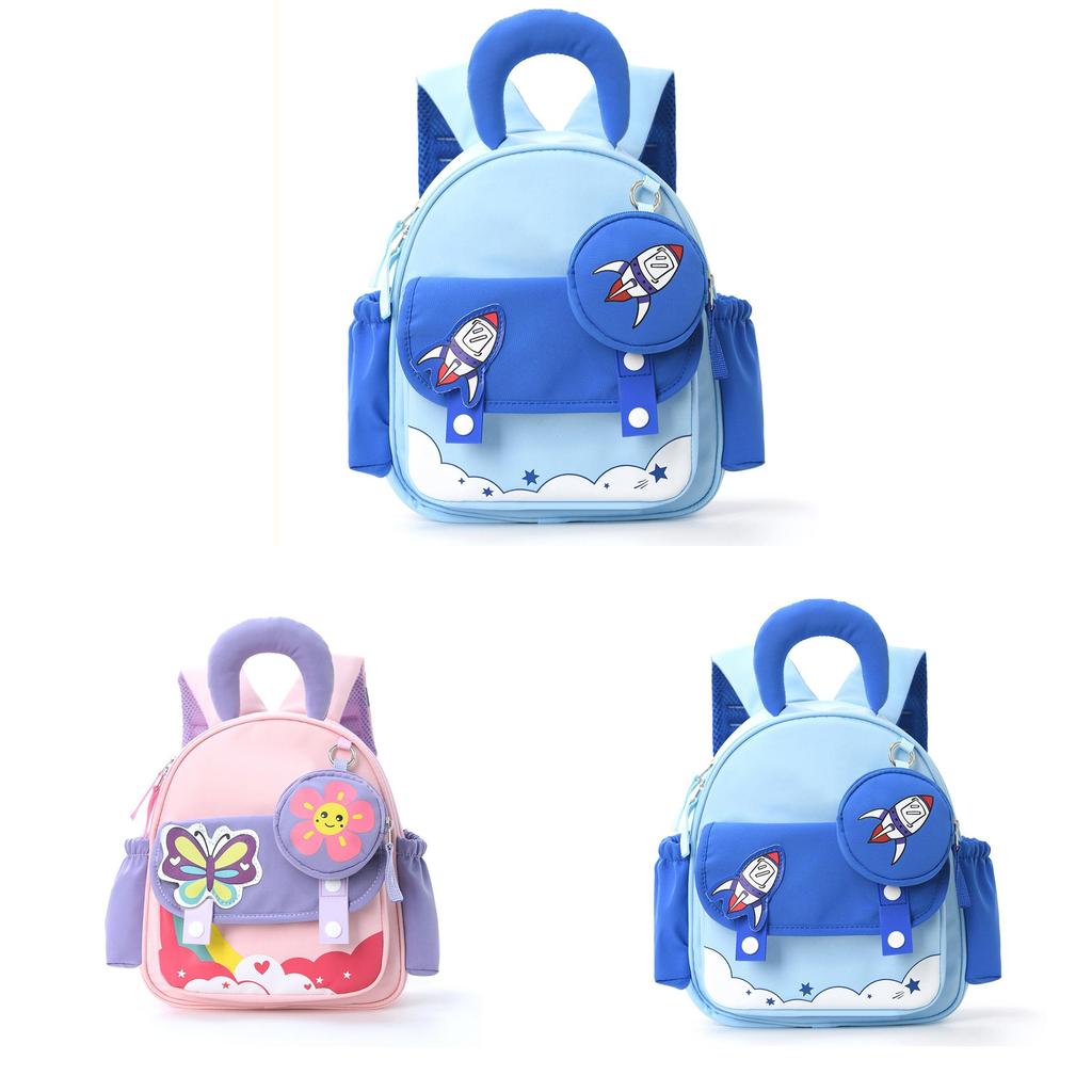 Childrens Cartoon Backpack With Polyester Material For School Travel And Storage