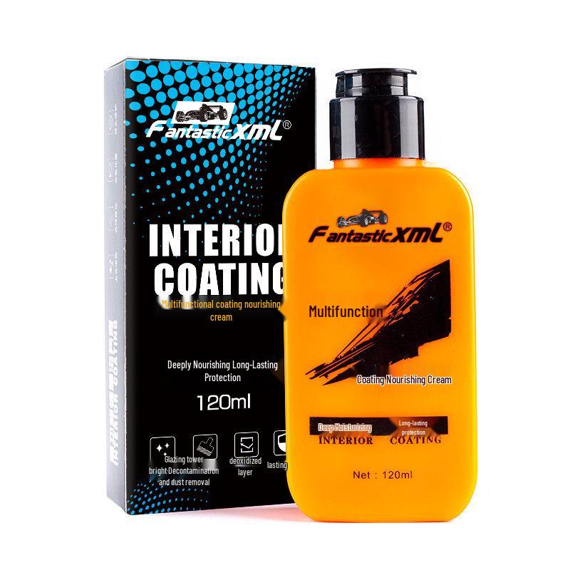 Multifunctional Car Plastic, Rubber & Leather Restorer - Nourishing Cream for Interior & Dashboard