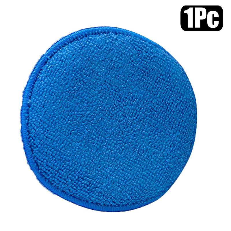 

1/5/10 шт. Губка для чистки автомобиля круглая для воска, для удаления пыли, для ухода за автомобилем, полировальная подушечка, инструменты для детализации, аксессуары для чистки автомобиля