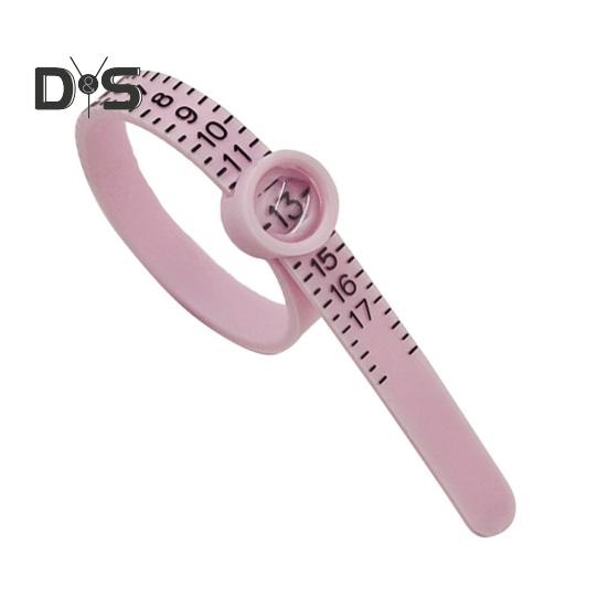 2 szt. Rozmiary pierścionków ze szkłem powiększającym do wygodnego odczytu Dokładna skala 1-17 Pasek do pomiaru pierścionków Wielokrotnego użytku amerykański wskaźnik rozmiaru palca Rozmiar biżuterii