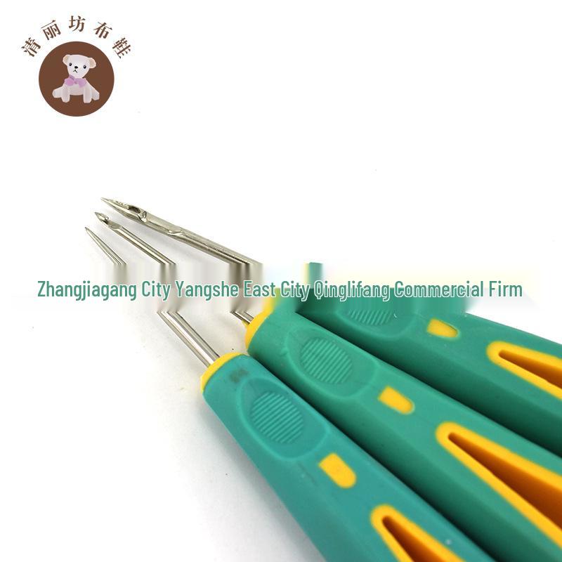 Shoe Repair Kit: Silicone Awl Set with Hook, Straight Awl, and Reamer for Leather and Sole Work