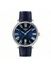 Reloj Suizo para Hombre Carson Series, Movimiento de Cuarzo, Resistente al Agua, Simple, Casual, 40mm, Esfera Azul T122.410.16.043.00