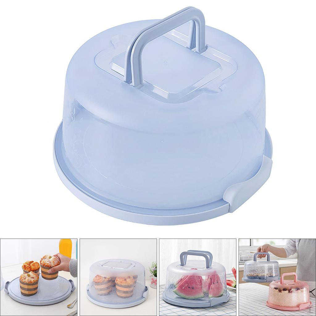 Cake Carrier to 8 inch Cake. Fashionable Stand Doubles as Five Section Serving Tray