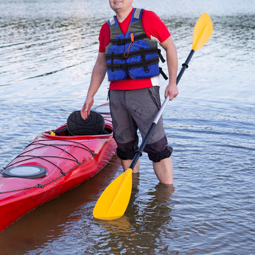 Water Sports Life Jacket Flotation Device Life Vest with High Visibility Reflective Threading and