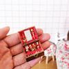 1:12 akcesoria do domku dla lalek Mini pudełko z biżuterią miniatury do domku dla lalek DIY miniatury meble do domku dla lalek domek zabawkowy