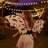 Portable Costume Gear Bat Wing for Kids Girls, Halloween Fairy Lightweight Cosplay Wings Parties, Cosplay, Festivals, Stage Performance Versatile