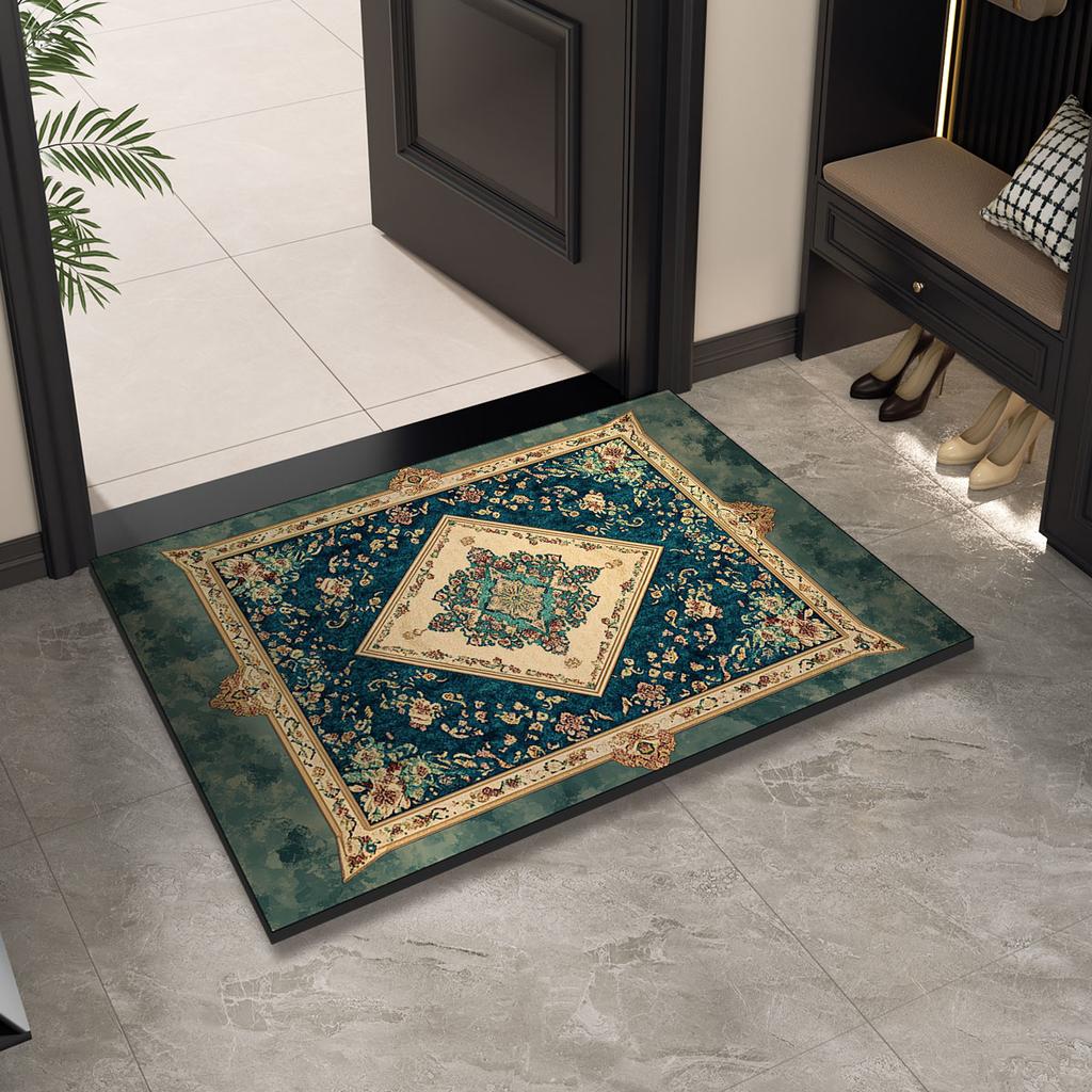 Luxury Vintage Doormat Entrance Door Mat Outdoor Welcome Front Room Rugs Foot Mat Hallway Carpet Floor Bath Mats Washable