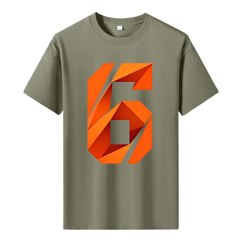 Pánské tištěné tričko s krátkým rukávem Pánský volný ležérní top s krátkým rukávem