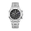 Men's Luxury Business Quartz Watch Stainless Steel Strap Waterproof Timing Calendar Night Light Octagonal Design Quartz Watch