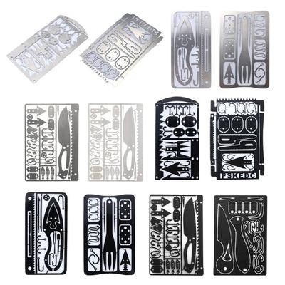 Survivals Karte Edelstahl Angelhaken Karte Outdoor Survivals Karte Multitool