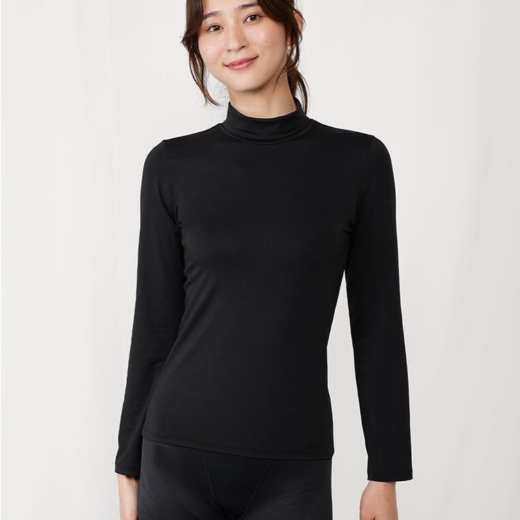Triumph Varm Høyhals Undertrøye med Ermer 0004 Størrelse L 5390, 1/4 (Ensfarget), (Svart),