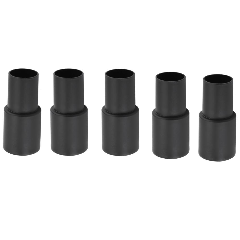 5PCS Dual Diameter Vacuum Hose Adapter Plastic Hose Connection Vacuum Hose Connector Converter Parts Black