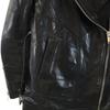 AKIRANAKA Horsehide Leather Double Riders Jacket 1 Black Women Used