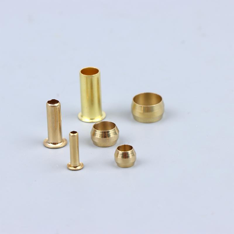 4mm 6mm 8mm Brass Fittings Ferrule Liner Sealing CNC Machined for Hose Tubing Secure Connection Automotive Home