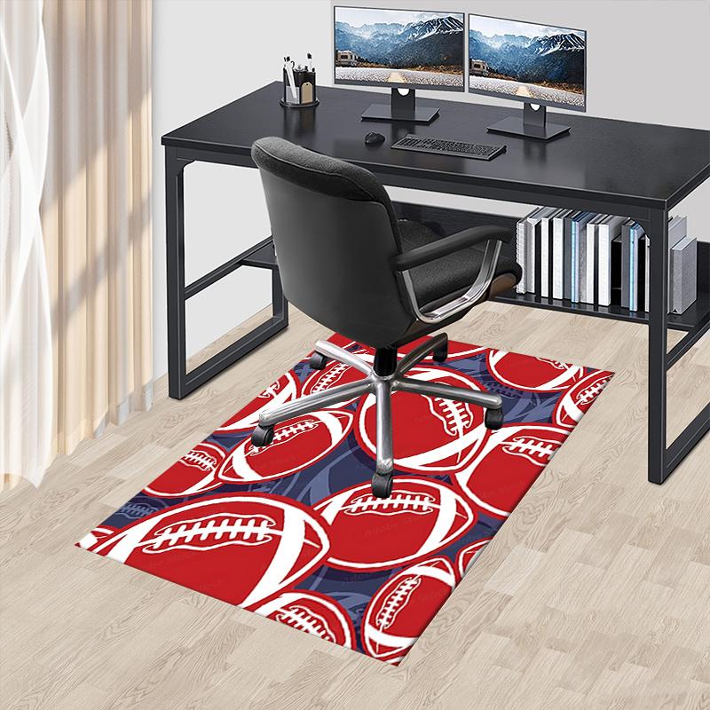 Football Chair Mat: Office Carpet, Oversized Rug for Home Decor, Sofa Mat, Desk Pad Gift Suitable for Bedroom, Living Room, Any Room