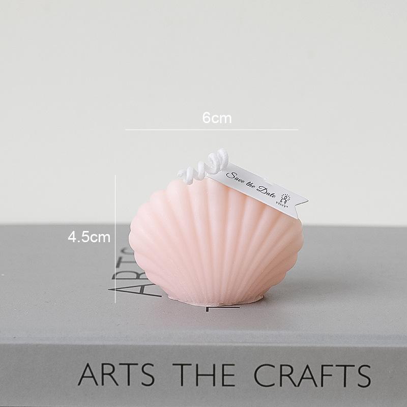 Ins Handmade Cute Small Shell Candle Scented Candle Aromatherapy Soy Wax Candle Wedding Birthday Candles Party Home Decoration