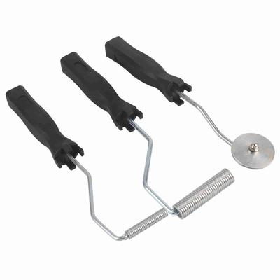 3Pcs Set Aluminum Alloy Fiberglass Bubble Paddle Tool Laminating Roller Kit for FRP Mould(Sawtooth)