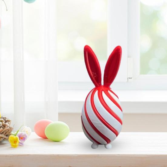 3D Geprint Spiraal Paasei Uniek Sensorisch Fidget Speelgoed met Konijnenoor voor Volwassenen Stressverlichting Paasmand Vullers Feestartikelen