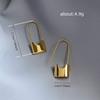 1 Pair of Simple and Cool Style Earrings, Fashion Designer Style Pin Lock Earrings