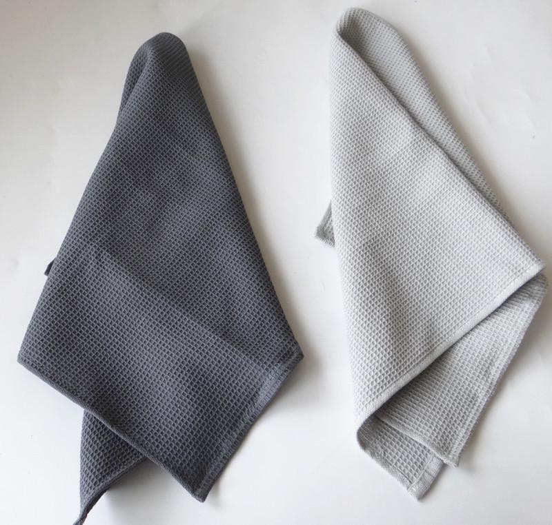 Serviette de cuisine gaufrée en coton