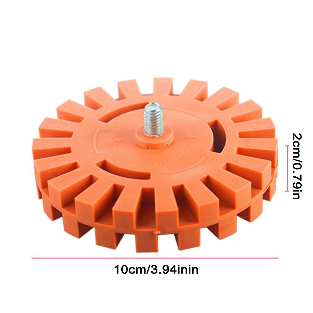 4inch Car Decal And Car Sticker Remover With Drill Adapter Rubber Eraser Wheel Remove Car Decals Vinyl & Stickers For Auto Body