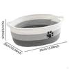 Rope Woven Basket Cat Dog Toy Bin Rectangle with Handles Soft Gift Empty for Toys Kitchen
