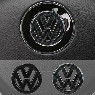 2026 Caldo Per VW VOLKSWAGEN Auto Plastica ABS Cerchio Logo Volante Rivestimento Adesivo per Volkswagen VW Golf Polo Jetta Mk6 Tiguan