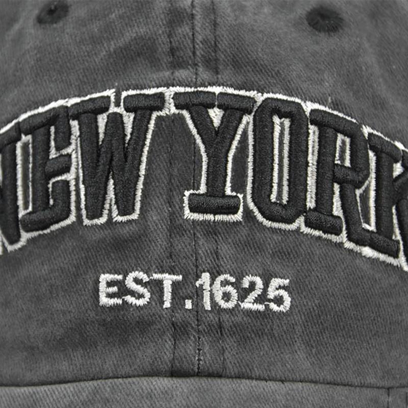 Embroidery Letter New York Baseball Caps For Women Men Retro Washed Cotton Snapback Hats Sun Visors Hip Pop Dad Hat Casquette
