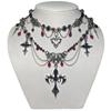 Halloween Cross Pendant Necklace Light Luxury High Sense Court Stacked Accessories Women