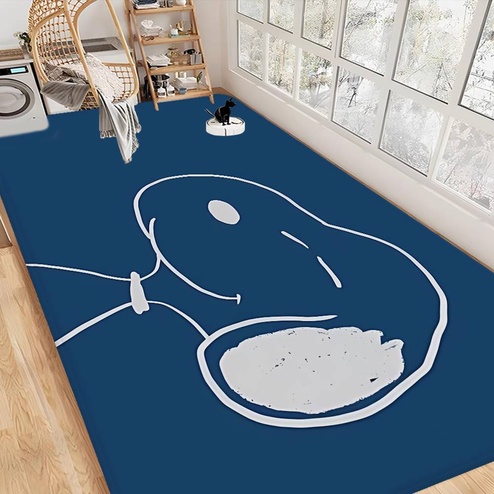 Cute Dog S-Snoopy Floor Mat INS Style Soft Bedroom Floor House Laundry Room Mat Anti-skid Household Carpets