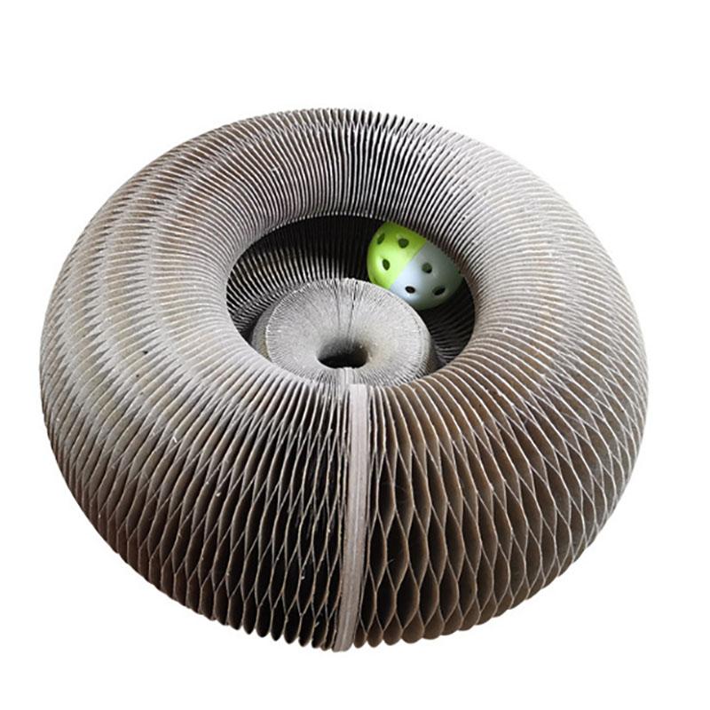 

Складной магический орган, прочная доска для царапания кошек с колокольчиком, интерактивная игрушка для шлифовки когтей, аксессуары для домашних животных, игрушка