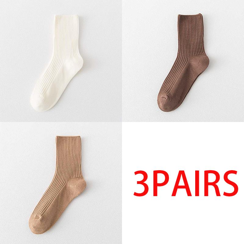 

Корейские модные женские хлопковые носки Ins, однотонные универсальные носки, повседневные носки средней длины One size жёлтый