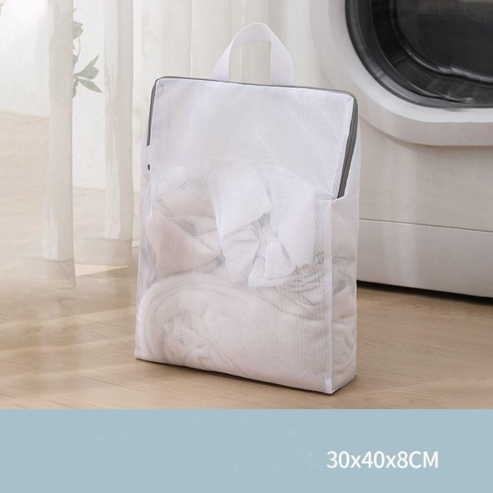 

Zippered Laundry Hand Bag Polyester Clothing Care Bag Laundry Wash Bag Bra Socks Lingerie M-Fine Mesh