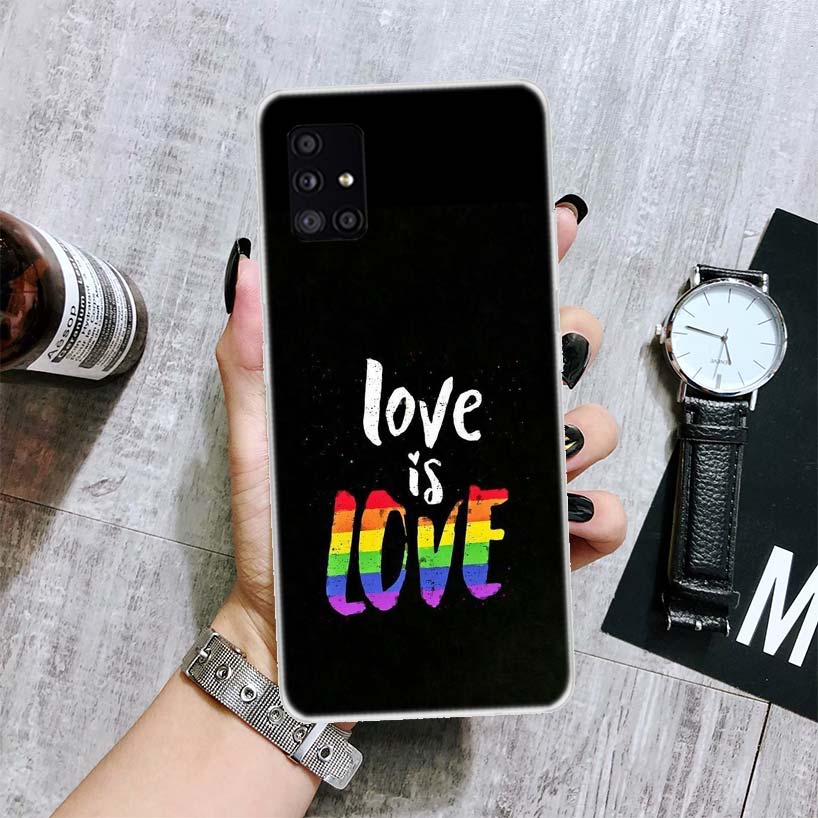 Homosexuell Lesben LGBT Regenbogen Stolz KUNST Telefon Fall Für Samsung Galaxy A52 A53 A12 A13 A22 A23 A32 A33 A72 A73 A42 A02S A03S 5G A50S C
