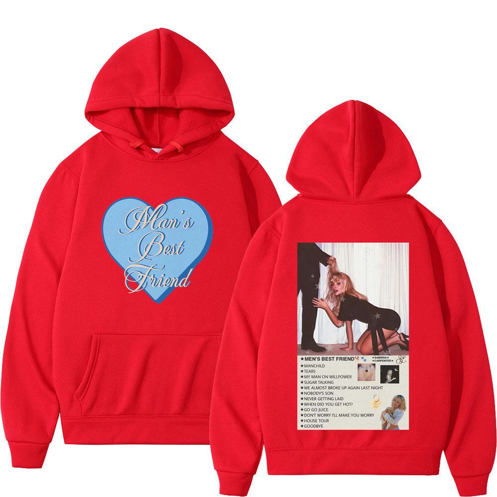 Sabrina Carpenter Mans Best Friend Album Merch Graphic Hoodie Men Women Fashion Tops Long-sleeved Y2k Clothes Casual Sweatshirt