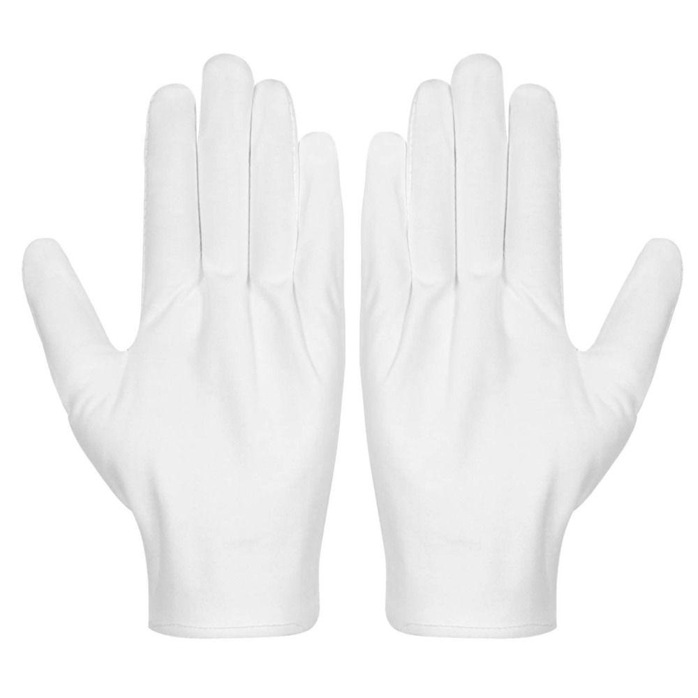 3 Pairs White Moisturizing Gloves Pure Cotton Costume Gloves Work Gloves  Cleanliness and Hygiene