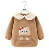 Autumn/Winter Unisex Baby Coverall - Thick Coral Fleece, Waterproof, Stain-Resistant, Soft and High-Quality Design