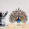 Acrylic Peacocks Statue Figurines Table Centerpieces Animal Figurines Sculptures Table Ornament for Home Office Decors