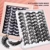20 Pairs Of High Imitation Mink Hair False Eyelash Powder Boxed Natural Thick Eyelashes Simulated Eyelashes